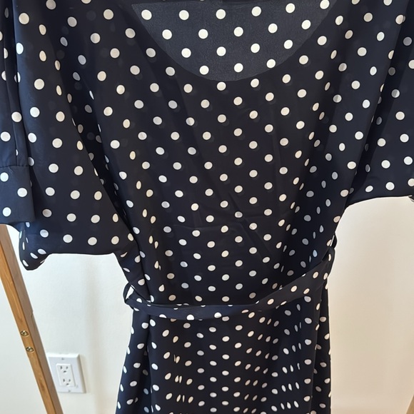 Cute Navy Porma Polka Dotted Blouse - Picture 4 of 4
